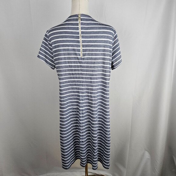 NWOT Sail To Sable STS Striped Dress XL Navy Nautical Preppy Short Sleeve - Picture 3 of 8